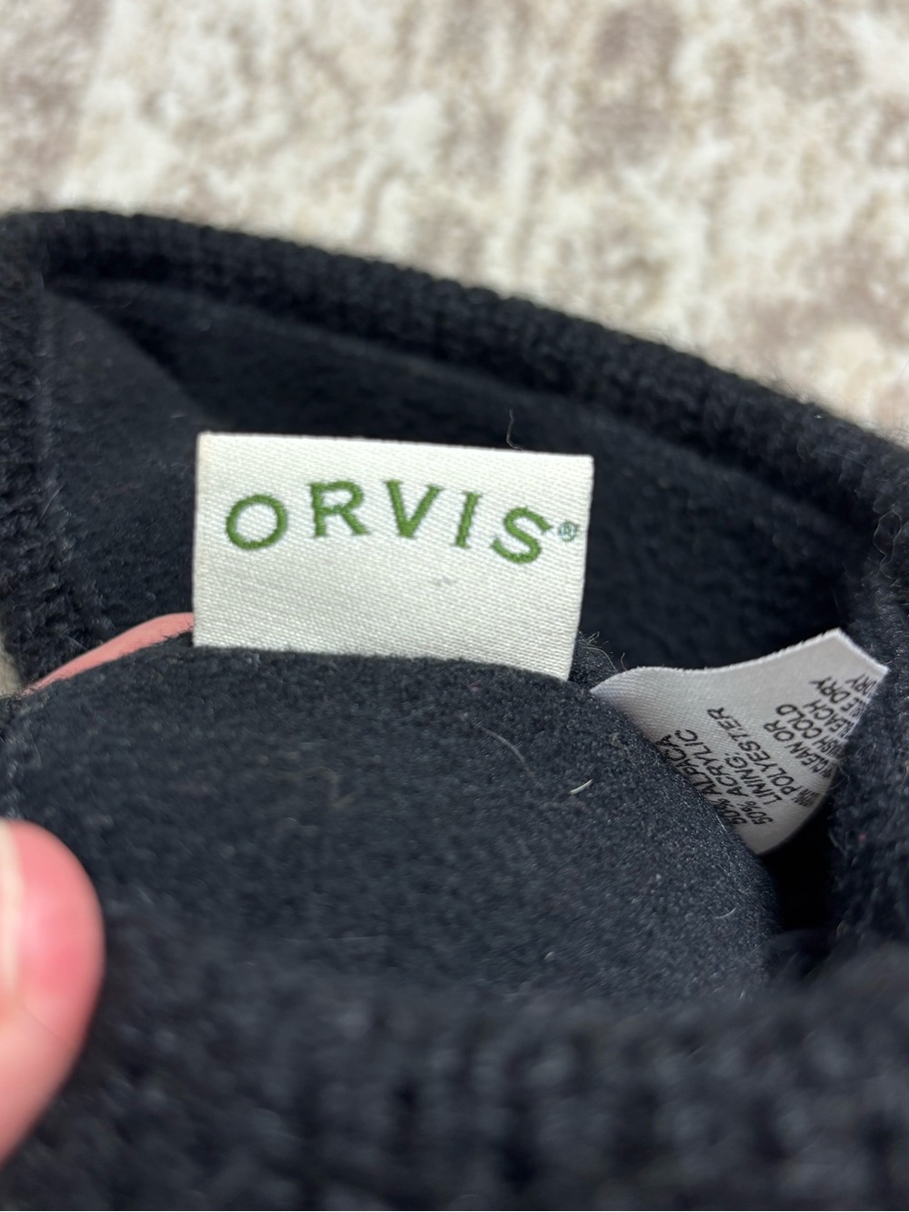 Vintage Orvis Floral Nordic Winter Beanie - Picture 5 of 6